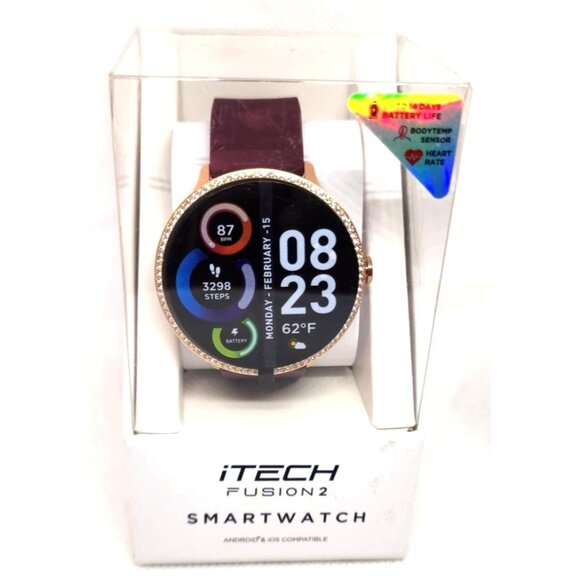 iTech Fusion 2 Health & Fitness Smartwatch | iOS & Android Compatible - Picture 2 of 16